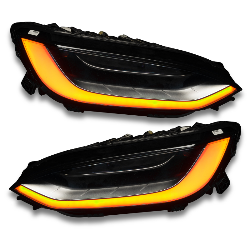 Tesla Model X Headlight & Fog Light DRL Upgrade Kit - ORACLE Lighting - Dynamic ColorSHIFT - Dynamic ColorSHIFT - `16-`21